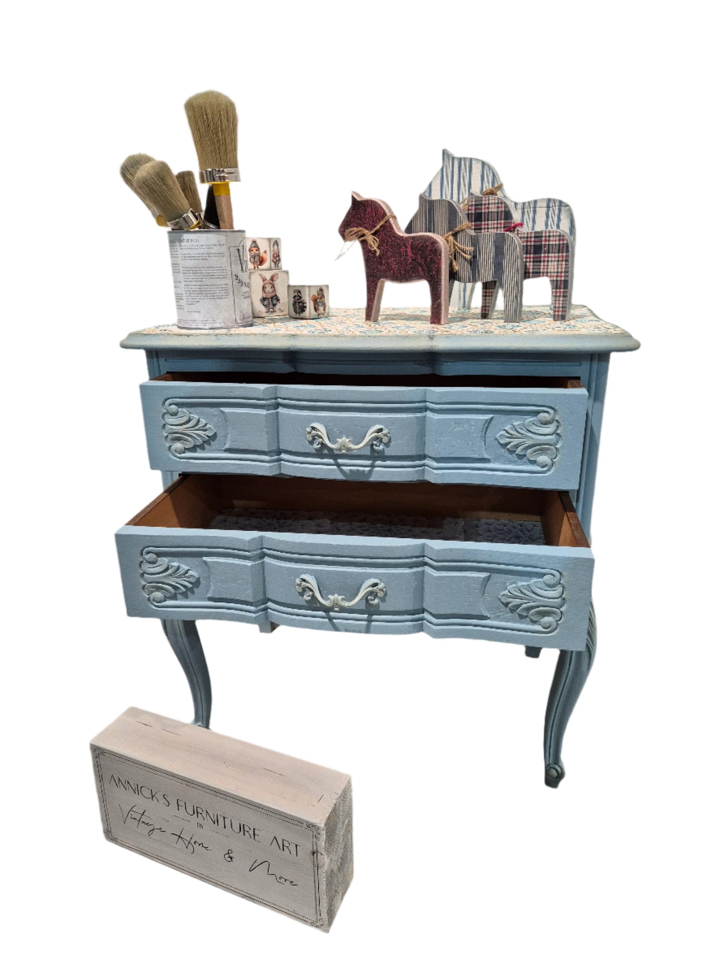 'Beckerich' Blue Chest of Drawers