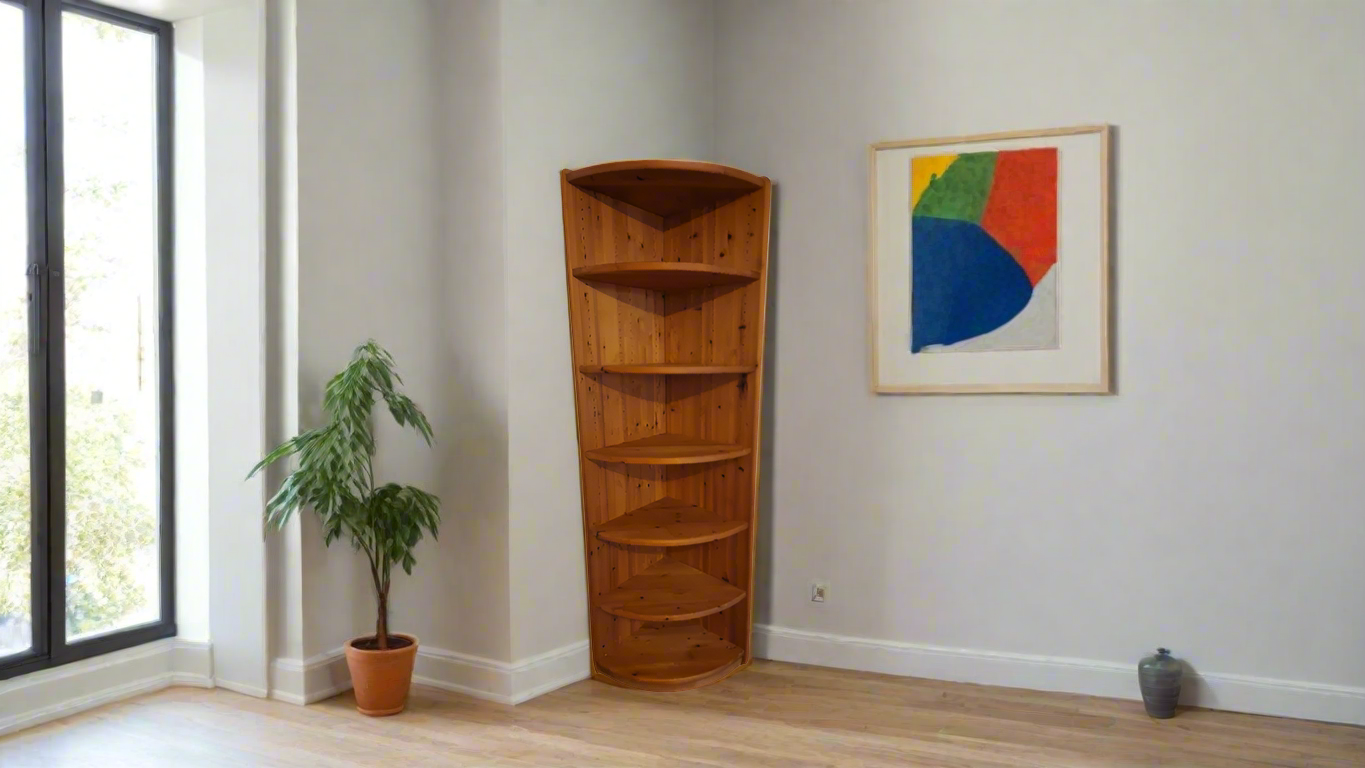 Arsdorf - Solid Wood Corner Bookcase