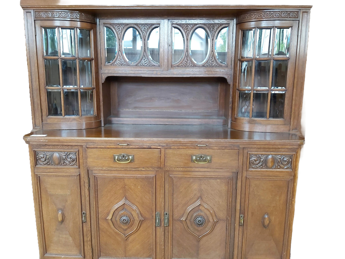 'Brandenbourg' - Solid Wood Grand Bibliothèque Cabinet