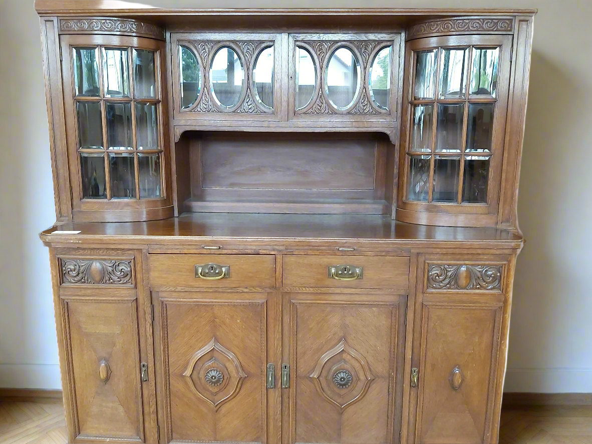 'Brandenbourg' - Solid Wood Grand Bibliothèque Cabinet